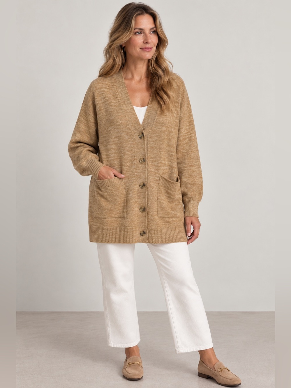 Hudson North Merino Wool Cardigan 1X NWOT PTP 25”